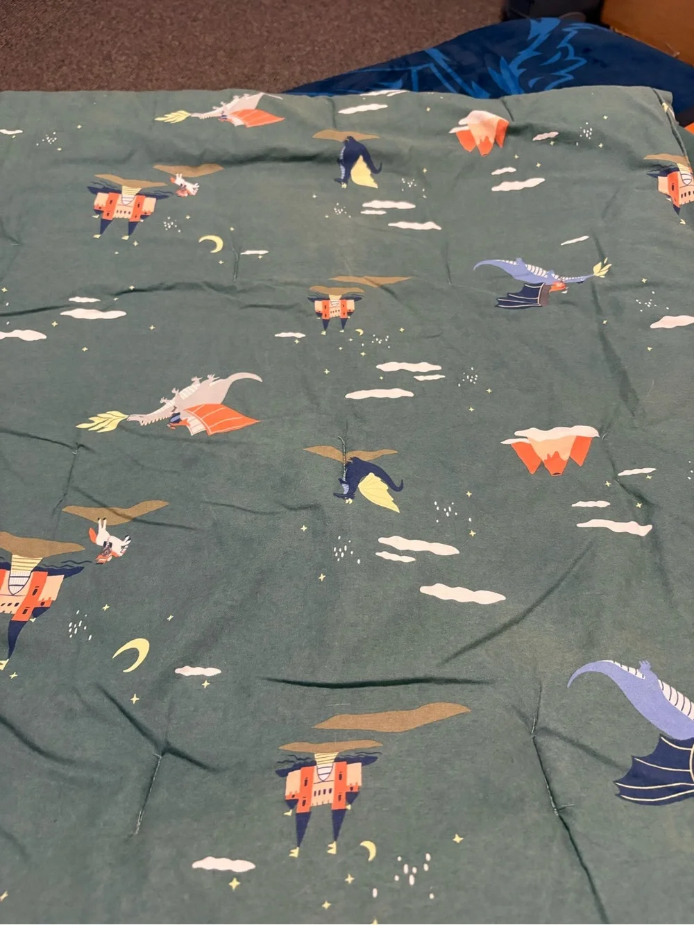 4 Piece Pillowfort Dragon Twin Bedding